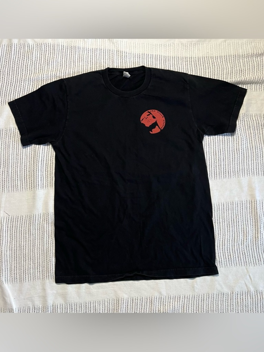Black Short-Sleeve Tee with Red Chest Graphic The Black Angels